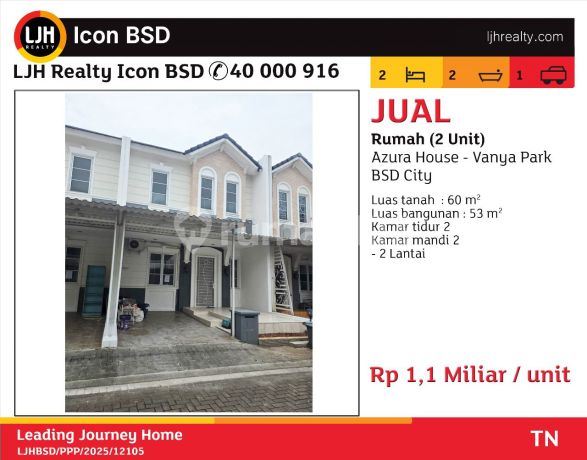 Jual Rumah Bagus di BSD Vanya Park HGB