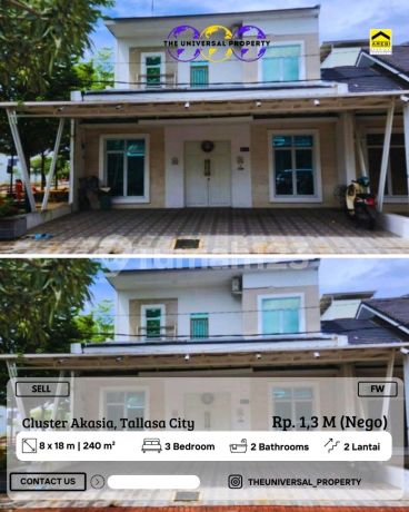 Dijual Rumah 2lt Cluster Akasia Tallasa City Siap Huni Strategis 
