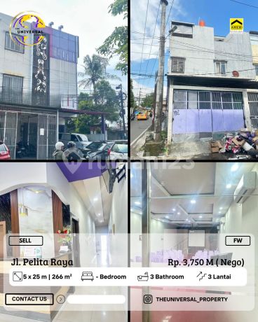 Dijual Ruko 3Lt Poros Jalan Pelita Raya Siap Pakai 3,750 M Nego Dijual Ruko 3Lt Poros Jalan Pelita Raya Siap Pakai 3,750 M Nego