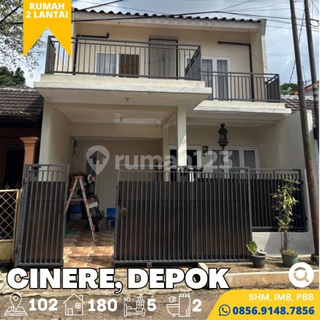 Rumah Dijual Murah 2 LT. Siap Huni, 5 Menit Rs Puri Cinere, Depok Rumah Dijual Murah 2 LT. Siap Huni, 5 Menit Rs Puri Cinere, Depok