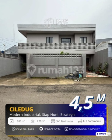 2 1/2 Story Building with Modern Industrial Design, Ciledug Larangan Indah, Tangerang