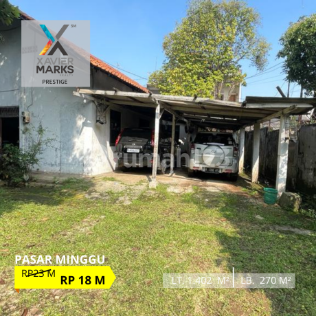 TURUN HARGA BEST DEAL DIJUAL RUMAH Jl. BATAN PASAR MINGGU JAKARTA SELATAN