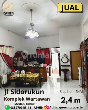 Villa Luas Dalam Komplek Wartawan Jalan Sidorukun