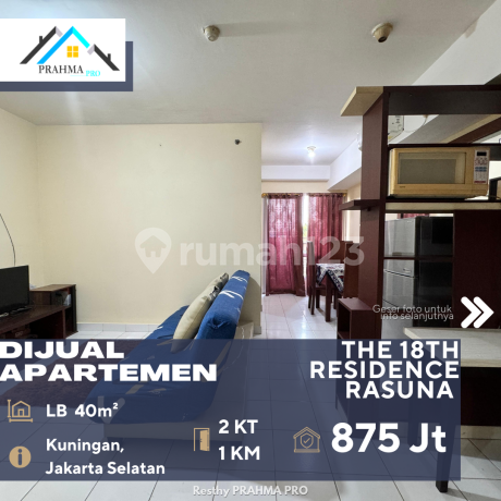 Kuningan Jakarta Selatan Dijual Murah Apartemen The 18th Residence Rasuna 2BR Full Furnish