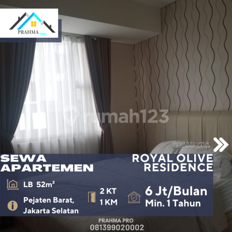 Pejaten Jakarta Selatan Disewakan Apartemen Royal Olive Residence 2BR Pejaten Jakarta Selatan Disewakan Apartemen Royal Olive Residence 2BR