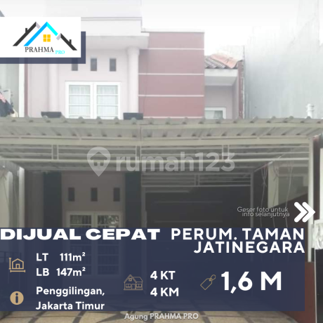 Cakung Jakarta Timur Dijual Rumah Minimalis Dalam Perumahan Strategis