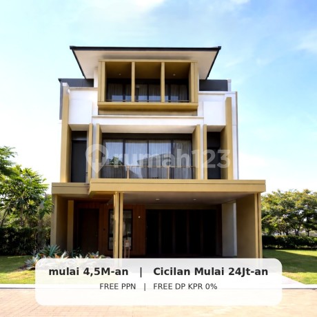 Rumah Elyon Eonna BSD City 4,5M-An Free PPN DP 0% Dekat Aeon