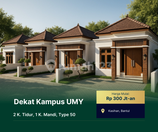 Dekat Puskesman Kasihan, Rumah Bantul Dijual Type Bali Style 