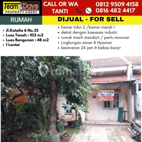 Dijual Rumah Masih Standar di Taman Lembah Hijau Lippo Cikarang