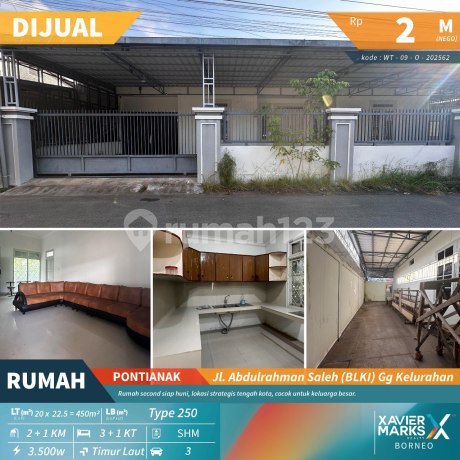 Dijual Rumah di Jl. Abdurahman Saleh (BLKI)Gg. Kelurahan Dijual Rumah di Jl. Abdurahman Saleh (BLKI)Gg. Kelurahan