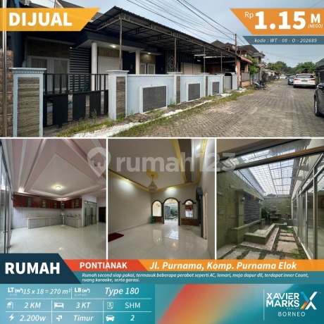 Dijual rumah second di  Jl. Purnama, komp. Purnama Elok