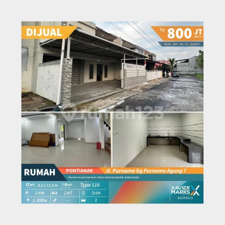 Dijual Rumah di Jl. Purnama, Gg. Purnama Agung 7
