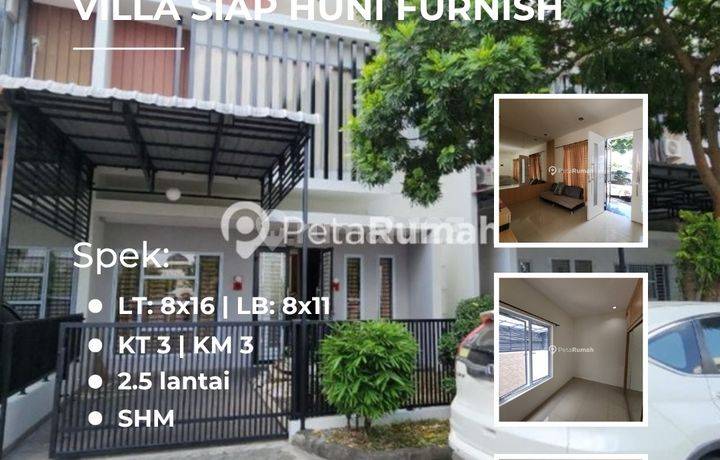 Rumah Villa Siap Huni Furnish Komplek Mutiara Palace