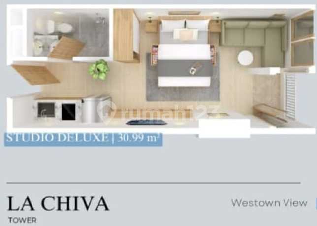 Apartment Westown Tower La Chiva Lantai 30 Type Studio Deluxe