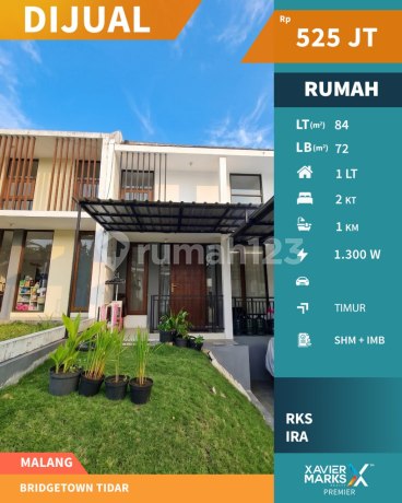 Dijual Rumah Akses Lokasi Mudah di Bridgetown Tidar Malang
