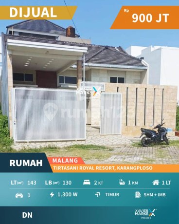 Well-Maintained Affordable House at Tirtasani Royal Resort Karangploso Malang