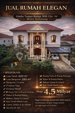 Rumah Mewah Classic Graha Taman Bunga Bsb Rumah Mewah Classic Graha Taman Bunga Bsb