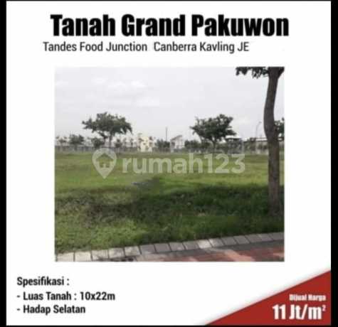 Jual Tanah Kavling Grand Pakuwon Canberra