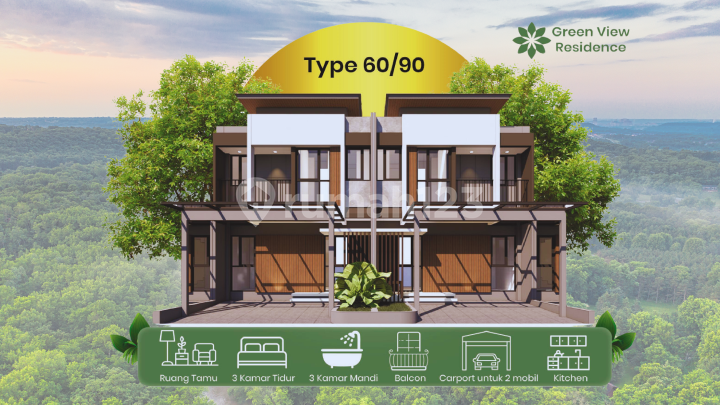 Rumah Bergaya Minimalist Modern di Bubulak