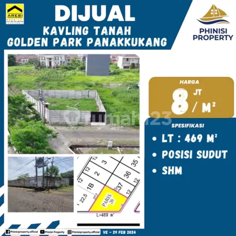 DIJUAL KAVLING MURAH DI GOLDEN PARK PANAKUKKANG