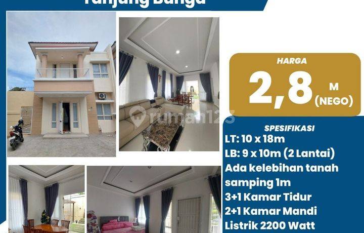 DIJUAL RUMAH DI TANJUNG BUNGA PERUMAHAN ROSEWOOD
