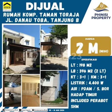 DIJUAL RUMAH MURAH 2 LANTAI DI KOMPLEKS TAMAN TORAJA TANJUNG BUNGA DIJUAL RUMAH MURAH 2 LANTAI DI KOMPLEKS TAMAN TORAJA TANJUNG BUNGA