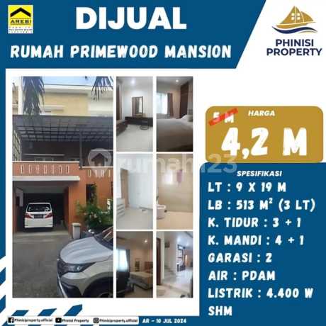 Dijual Rumah Besar di Primewood Mansion Jalan Pengayoman Panakkukang Dijual Rumah Besar di Primewood Mansion Jalan Pengayoman Panakkukang
