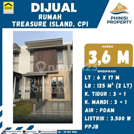 Dijual Rumah Treasure Island Citraland City Cpi Harga Terbaik