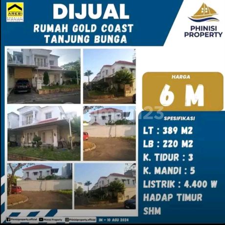 Dijual Rumah Full Furnish Di Kompleks Gold Coast Tanjung Bunga