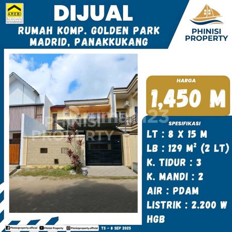 Dijual Rumah Di Panakkukang Kompleks Golden Park