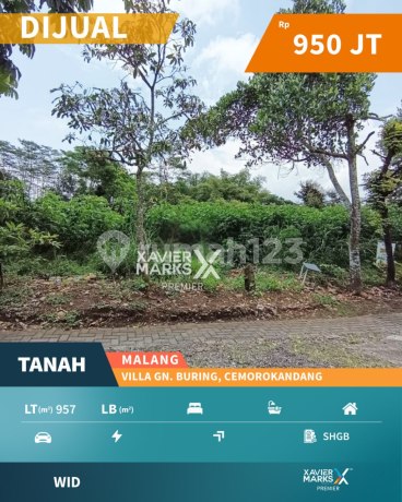 Harga Dibawah Pasar Dijual Tanah di Villa Gunung Buring Malang