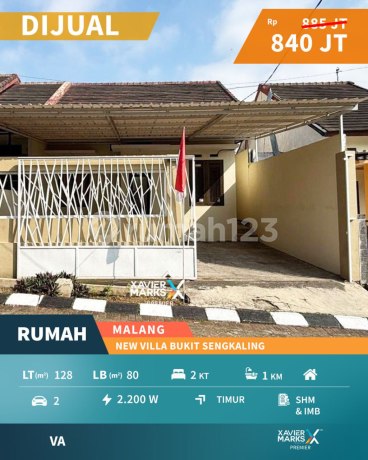 Super Murah Dijual Rumah Minimalis di New Villa Bukit Sengkaling Malang Super Murah Dijual Rumah Minimalis di New Villa Bukit Sengkaling Malang