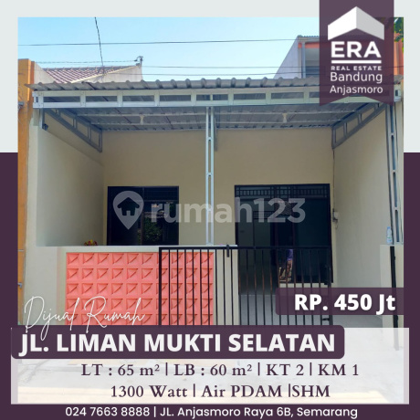 Dijual Rumah di Jl. Liman Mukti Selatan, Pedurungan
