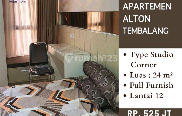 DIJUAL APARTEMEN ALTON LT 12 TYPE STUDIO FULL FURNISH SIAP HUNI