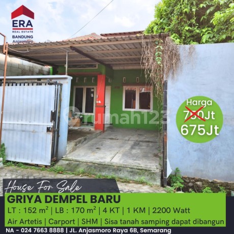 Dijual Rumah Minimalis Griya Dempel Baru Pedurungan Semarang