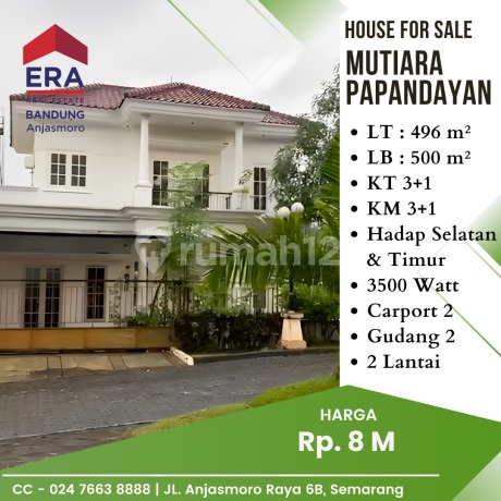 DIJUAL RUMAH 2 LT MUTIARA PAPANDAYAN GAJAHMUNGKUR SEMARANG