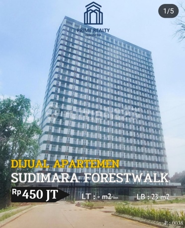 Dijual Apartmen Sudimara Type Studio Non Furnished