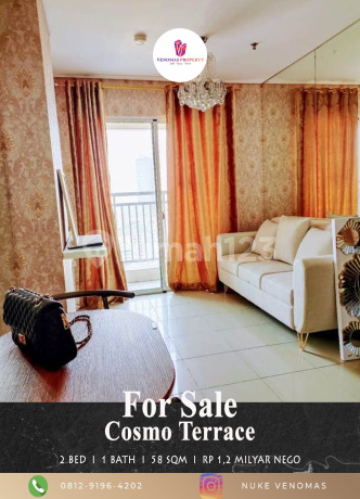 Dijual Apartement Cosmo Terrace 2 Bedrooms Full Furnished Lantai Tinggi Dijual Apartement Cosmo Terrace 2 Bedrooms Full Furnished Lantai Tinggi