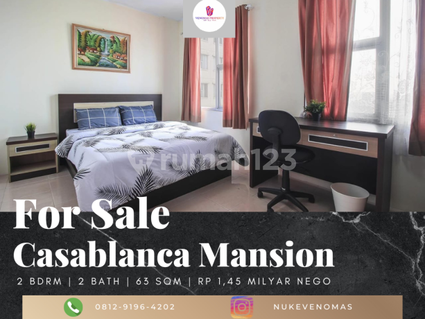 Dijual Apartement Casablanca Mansion 2 BR Furnished Bagus Dijual Apartement Casablanca Mansion 2 BR Furnished Bagus