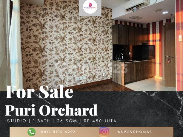 Dijual Apartemen Puri Orchard Tipe Studio View City