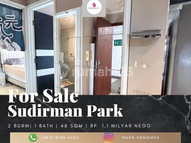 Dijual Apartement Sudirman Park 2Br Full Furnished View Utara