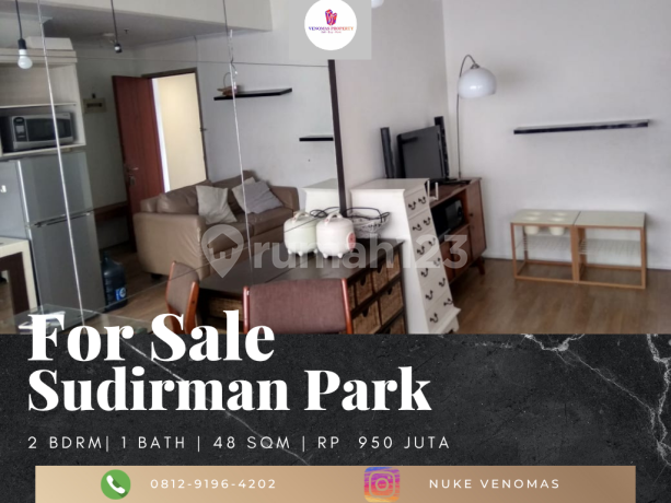 For Sale Sudirman Park Apartment 2BR Fully Furnished Mid Floor