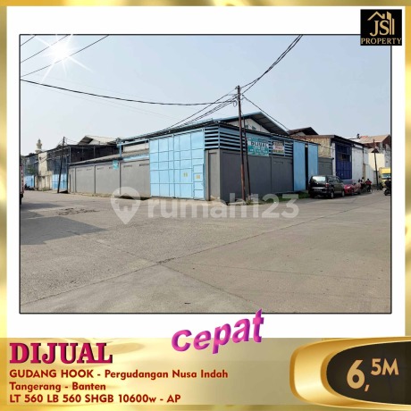 DIJUAL MURAH GUDANG HOOK 560 METER DI PERGUDANGAN NUSA INDAH TANGERANG BANTEN DIJUAL MURAH GUDANG HOOK 560 METER DI PERGUDANGAN NUSA INDAH TANGERANG BANTEN