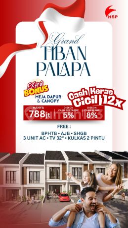 Rumah 2lt Grand Tiban Palapa di Tiban Center