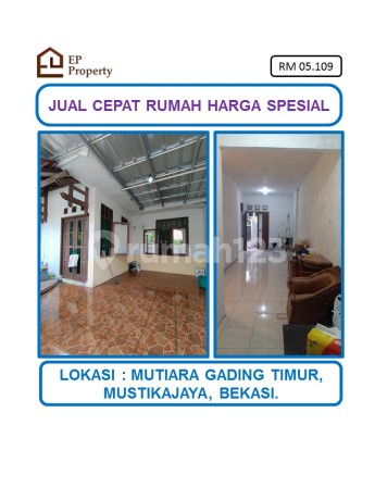 Harga Spesial Rumah Shm Di Mutiara Gading Timur, Mustikajaya, Bekasi. Harga Spesial Rumah Shm Di Mutiara Gading Timur, Mustikajaya, Bekasi.