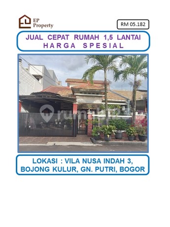 Harga Spesial Rumah Bagus 1,5 Lantai di Perum Villa Nusa Indah 3, Bojong Kulur, Gn Putri, Bogor. Harga Spesial Rumah Bagus 1,5 Lantai di Perum Villa Nusa Indah 3, Bojong Kulur, Gn Putri, Bogor.