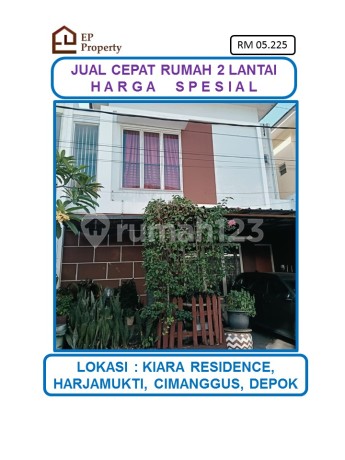 Harga Spesial Rumah 2 Lantai di Kiara Residence, Harjamukti, Cimanggis, Depok. Harga Spesial Rumah 2 Lantai di Kiara Residence, Harjamukti, Cimanggis, Depok.