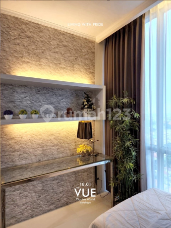 Dijual Apartemen The Vue Ciputra World LT 18 Full Furnish View Golf Luas 92M Surabaya Barat