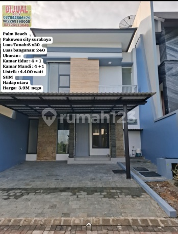 Murah Rumahbaru Gres Palam Beach Pakuwoncity Surabaya, Dekat dengan Sekolah,Mall, Tempat Ibadah,Dll Murah Rumahbaru Gres Palam Beach Pakuwoncity Surabaya, Dekat dengan Sekolah,Mall, Tempat Ibadah,Dll