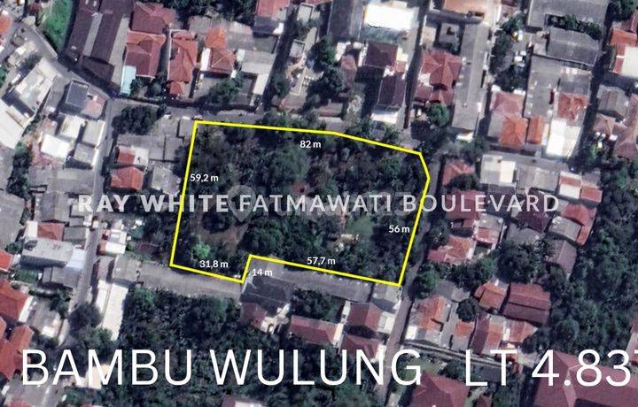 Tanah Siap Bangun di Bambu Wulung, Jakarta Timur SHM 4.837 m²